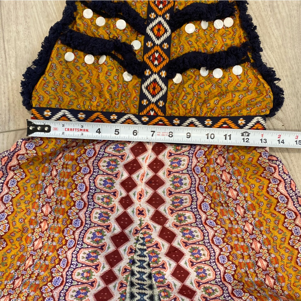 Anthropologie Deco Cover-Up Maxi Dress Multicolor Bohemian Maxi Skirt, Size Xs - Picture 15 of 16